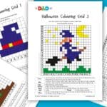 Halloween Colouring Grid